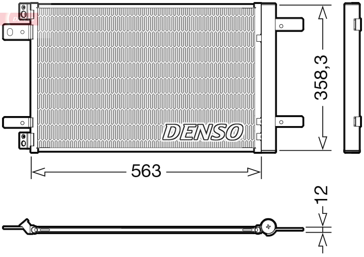 Airco condensor Denso DCN21032