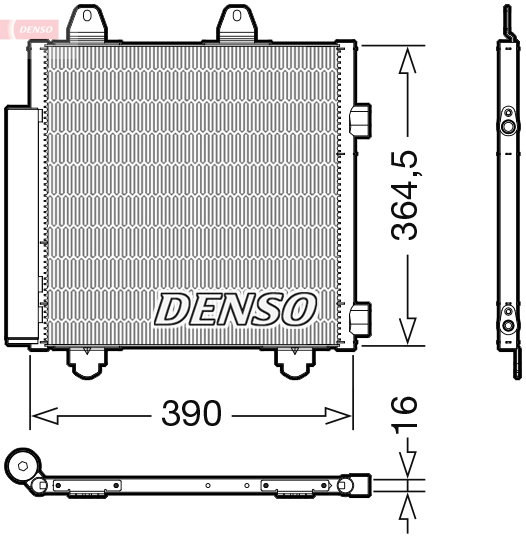 Airco condensor Denso DCN21033