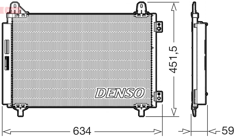 Airco condensor Denso DCN21034