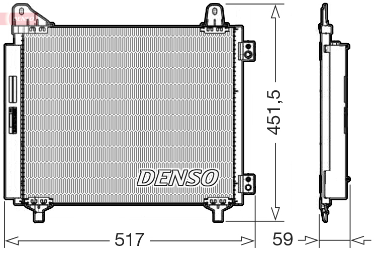 Airco condensor Denso DCN21035