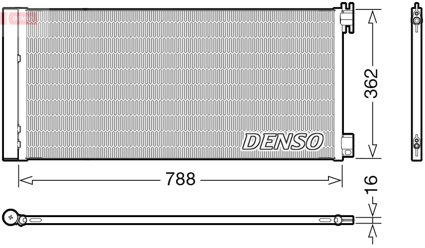 Airco condensor Denso DCN23042