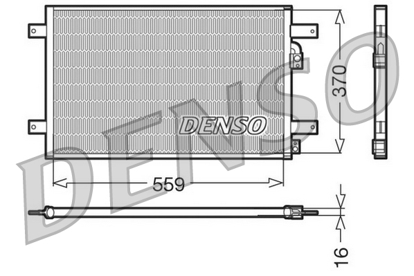 Airco condensor Denso DCN32014