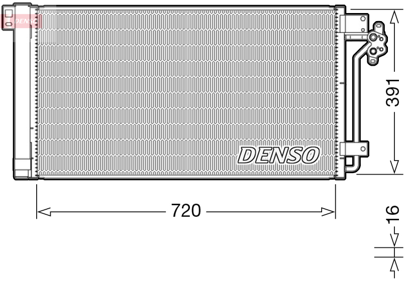 Airco condensor Denso DCN32020