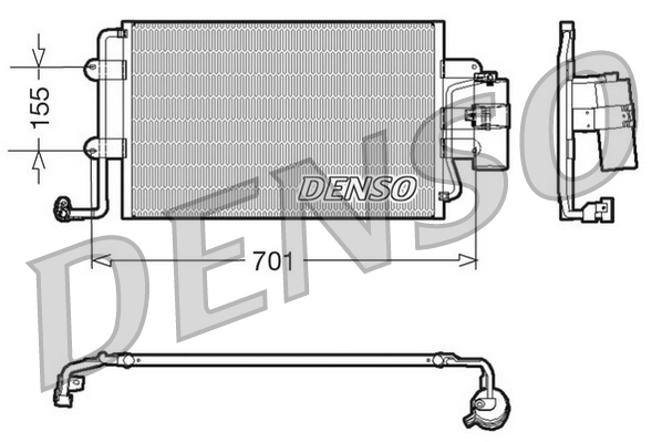 Airco condensor Denso DCN32025