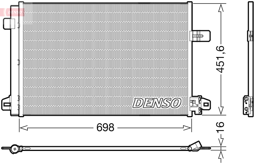 Airco condensor Denso DCN32028