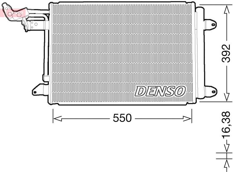 Airco condensor Denso DCN32032