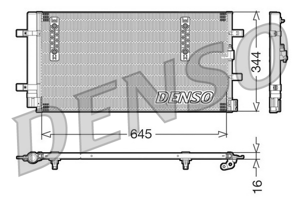 Airco condensor Denso DCN32060