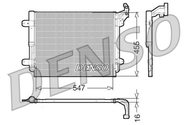 Airco condensor Denso DCN32062