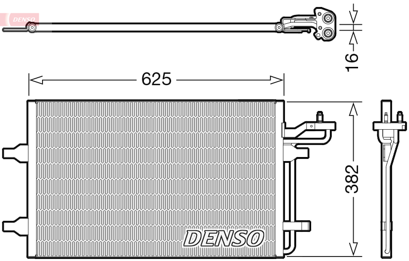 Airco condensor Denso DCN33009