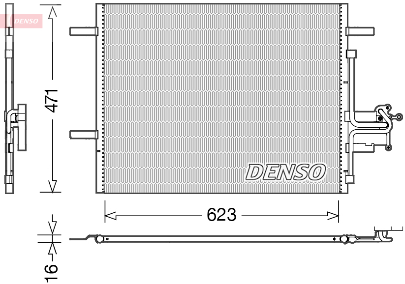 Airco condensor Denso DCN33010