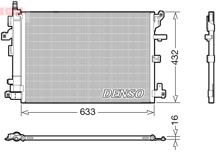 Airco condensor Denso DCN33012