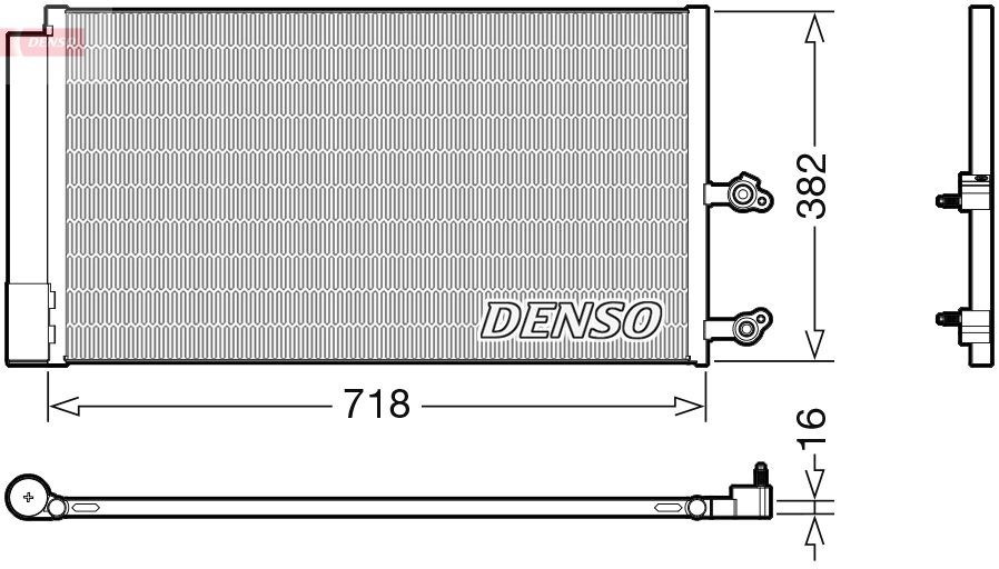 Airco condensor Denso DCN33014