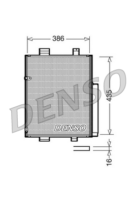 Airco condensor Denso DCN35001