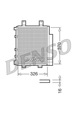 Airco condensor Denso DCN35003