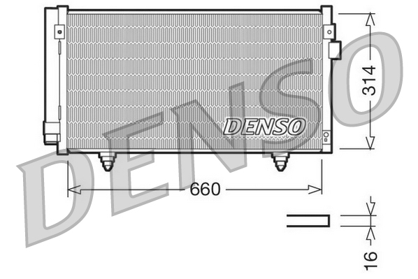 Airco condensor Denso DCN36003