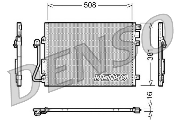 Airco condensor Denso DCN37001