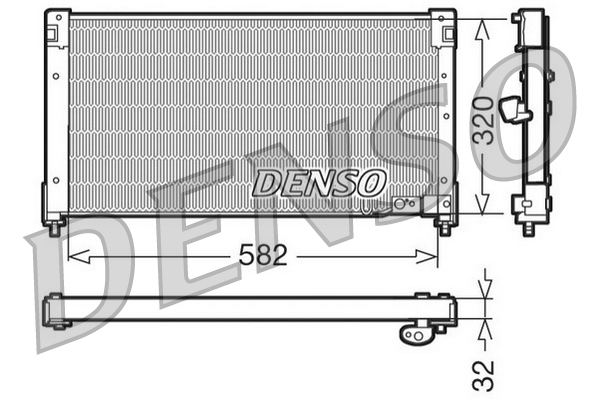 Airco condensor Denso DCN40001