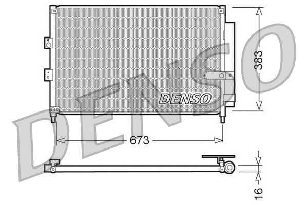 Airco condensor Denso DCN40003