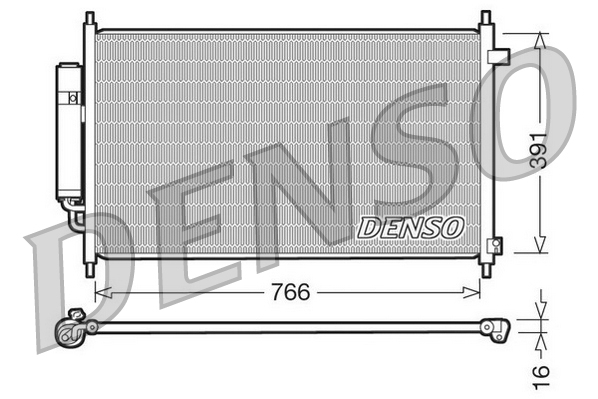 Airco condensor Denso DCN40004