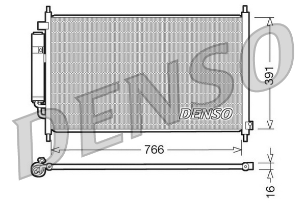 Airco condensor Denso DCN40005