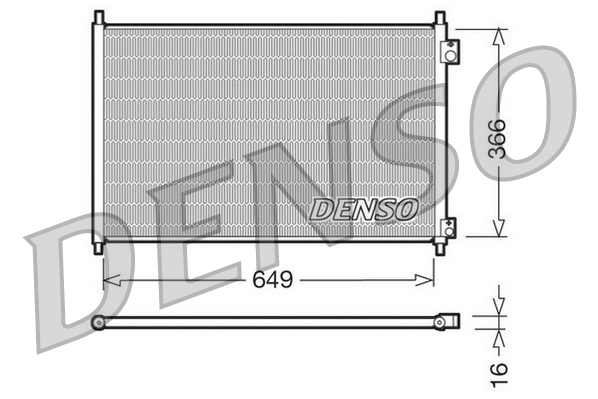 Airco condensor Denso DCN40006