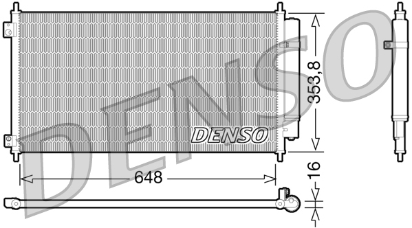 Airco condensor Denso DCN40010