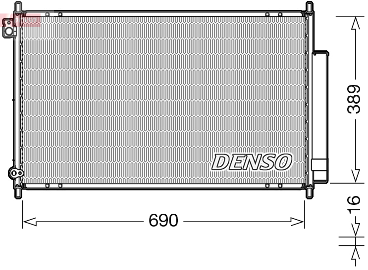 Airco condensor Denso DCN40016