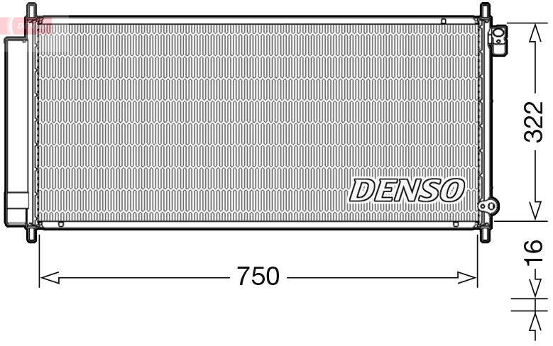 Airco condensor Denso DCN40017