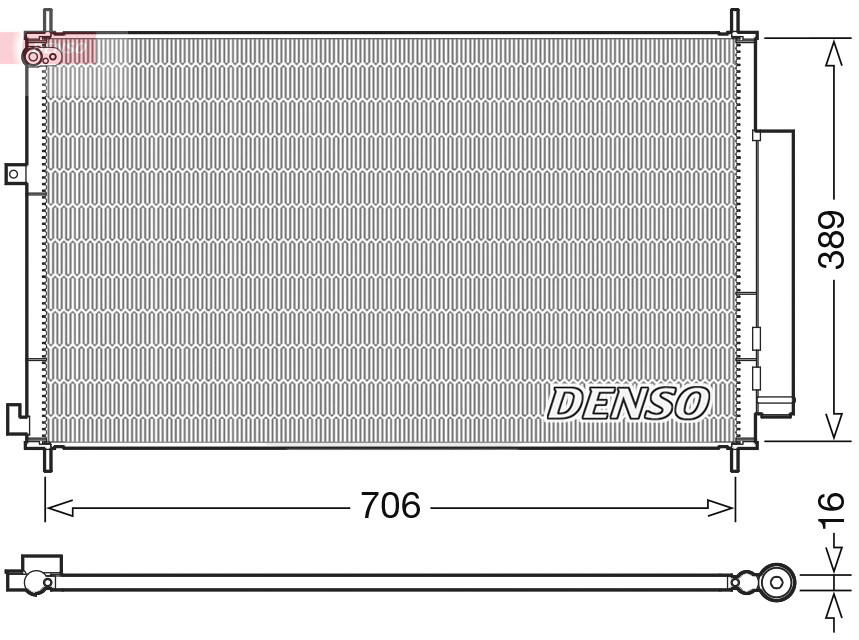 Airco condensor Denso DCN40024