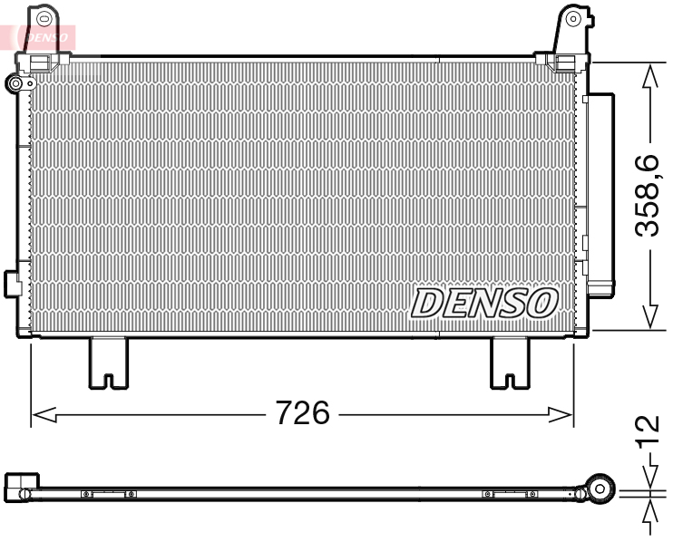 Airco condensor Denso DCN40032