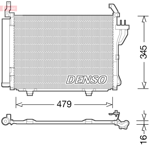 Airco condensor Denso DCN41002