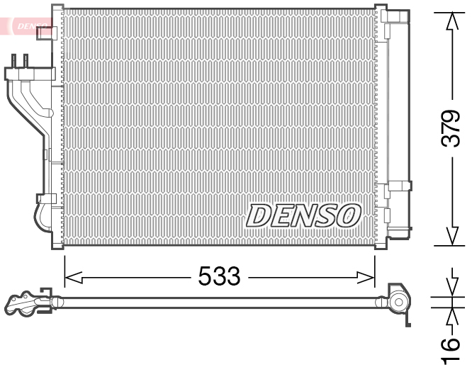 Airco condensor Denso DCN41004