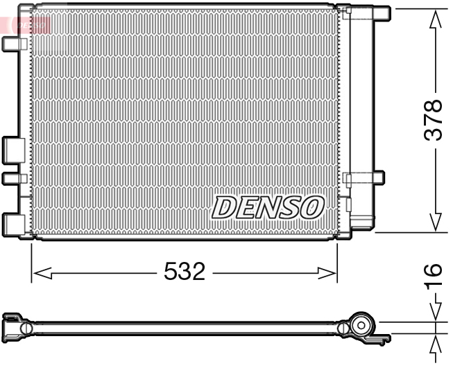 Airco condensor Denso DCN41005