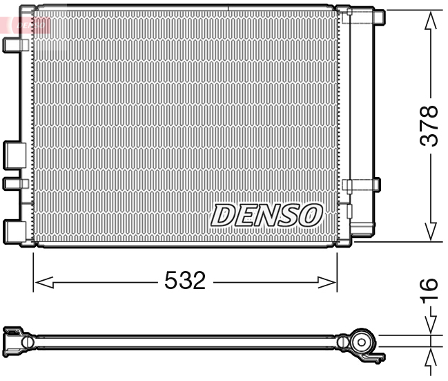 Airco condensor Denso DCN41006