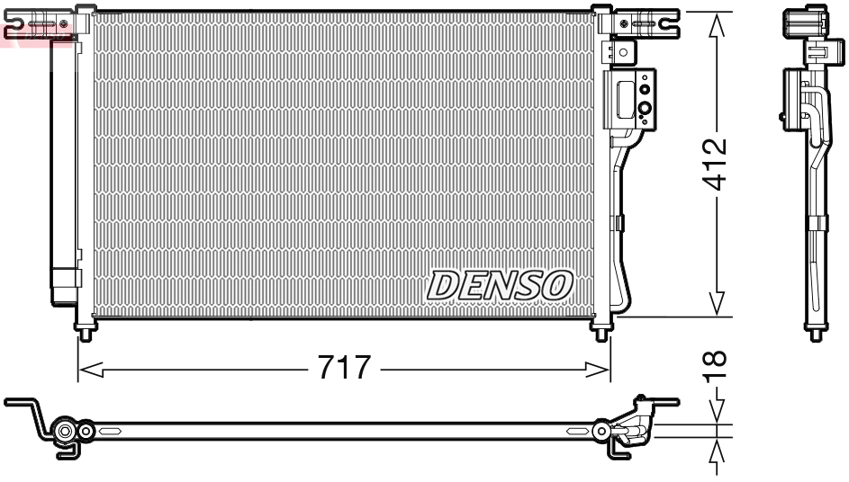 Airco condensor Denso DCN41008