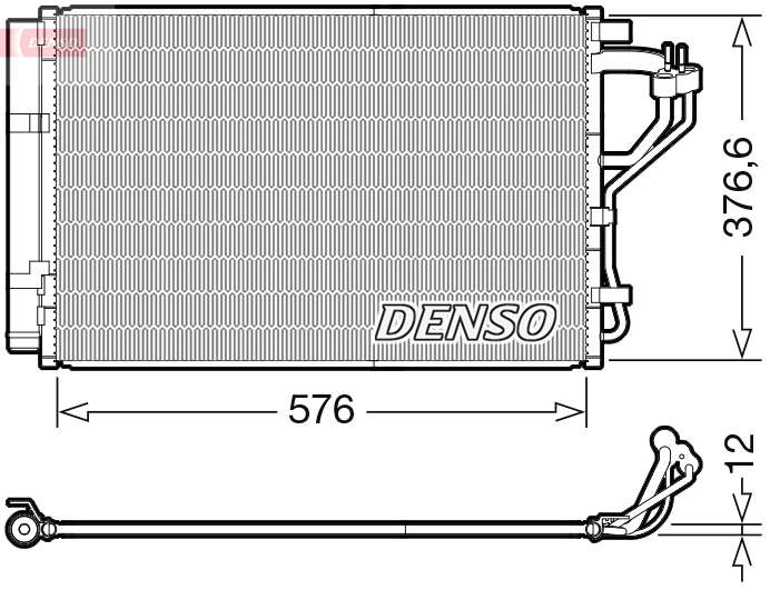 Airco condensor Denso DCN41010