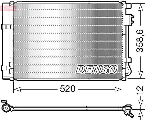 Airco condensor Denso DCN41011