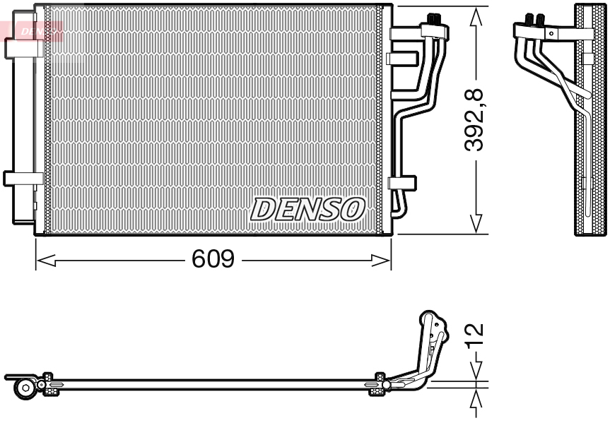 Airco condensor Denso DCN41013