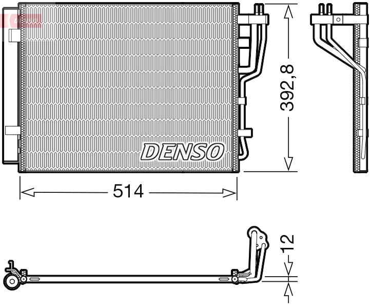 Airco condensor Denso DCN41014