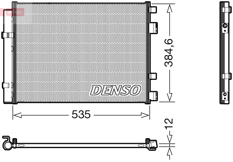 Airco condensor Denso DCN41020