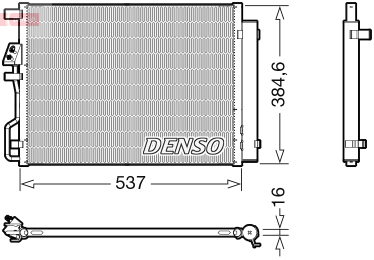 Airco condensor Denso DCN41021