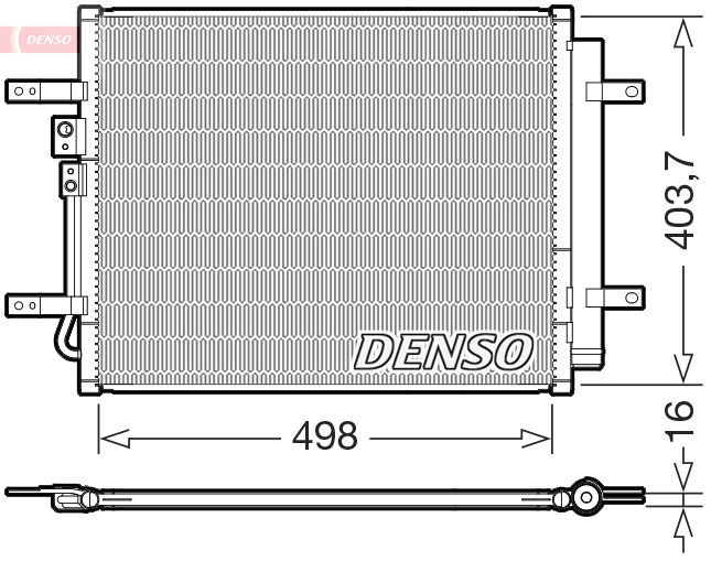 Airco condensor Denso DCN41025