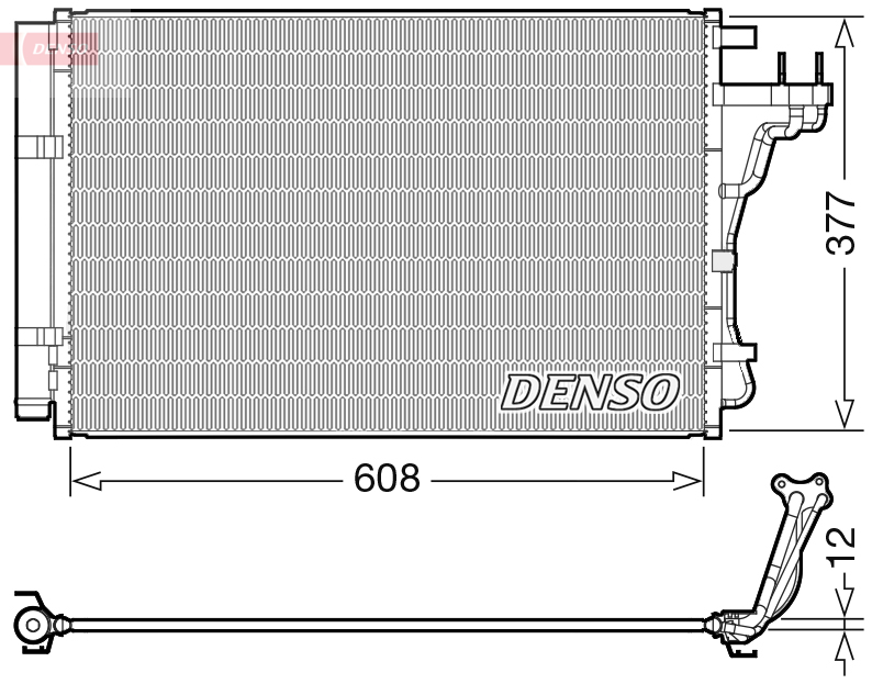 Airco condensor Denso DCN43004