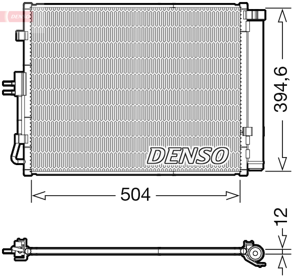 Airco condensor Denso DCN43005