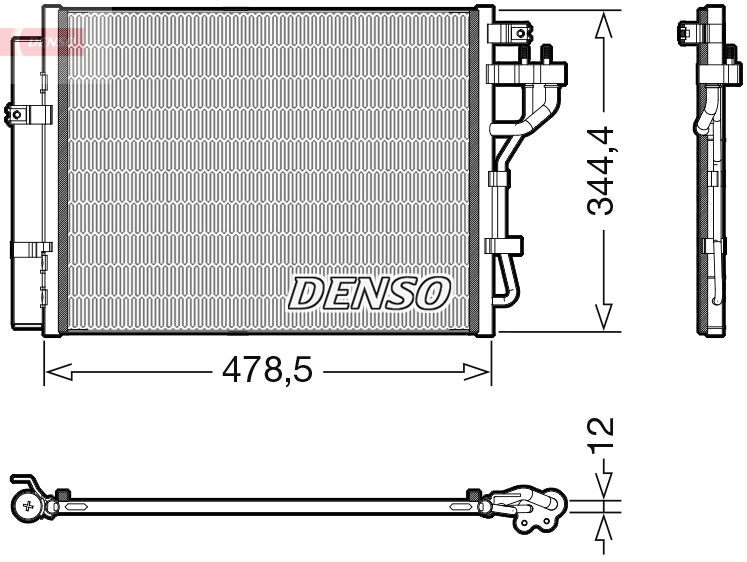 Airco condensor Denso DCN43006