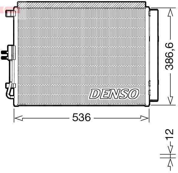 Airco condensor Denso DCN43009