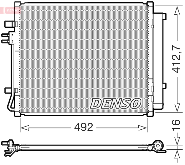 Airco condensor Denso DCN43015