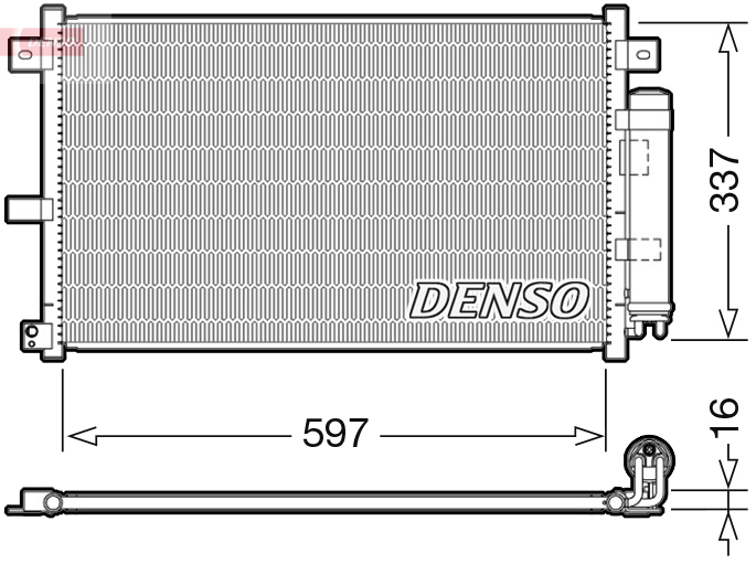 Airco condensor Denso DCN44001