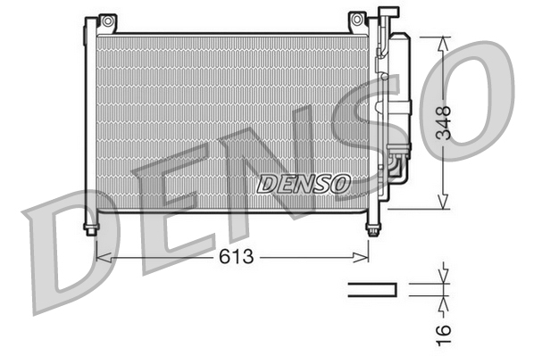 Airco condensor Denso DCN44002