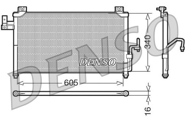 Airco condensor Denso DCN44005